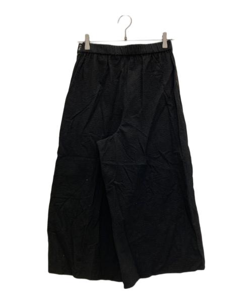 UNITED ARROWS（ユナイテッドアローズ）UNITED ARROWS (ユナイテッドアローズ) グレインゴムキュロットパンツ ブラック サイズ:38の古着・服飾アイテム