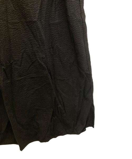UNITED ARROWS（ユナイテッドアローズ）UNITED ARROWS (ユナイテッドアローズ) グレインゴムキュロットパンツ ブラック サイズ:38の古着・服飾アイテム