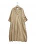 CLOTH&CROSS（クロスアンドクロス）の古着「リネンシャンブレー スキッパーワンピース」｜ベージュ
