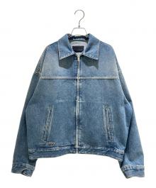 PRADA（プラダ）の古着「デニムブルゾンジャケット GEB294_19M7_F0008_S_OOO」｜ブルー