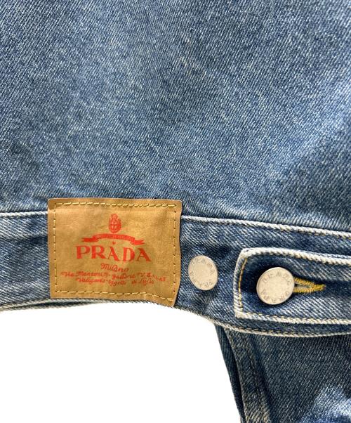 PRADA（プラダ）PRADA (プラダ) デニムブルゾンジャケット GEB294_19M7_F0008_S_OOO ブルー サイズ:Mの古着・服飾アイテム