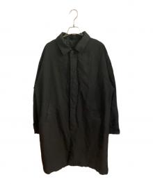 COMME des GARCONS HOMME（コムデギャルソン オム）の古着「エステルツイル製品染めコート」｜ブラック