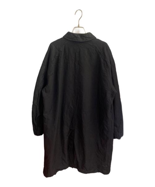COMME des GARCONS HOMME（コムデギャルソン オム）COMME des GARCONS HOMME (コムデギャルソン オム) エステルツイル製品染めコート ブラック サイズ:XSの古着・服飾アイテム