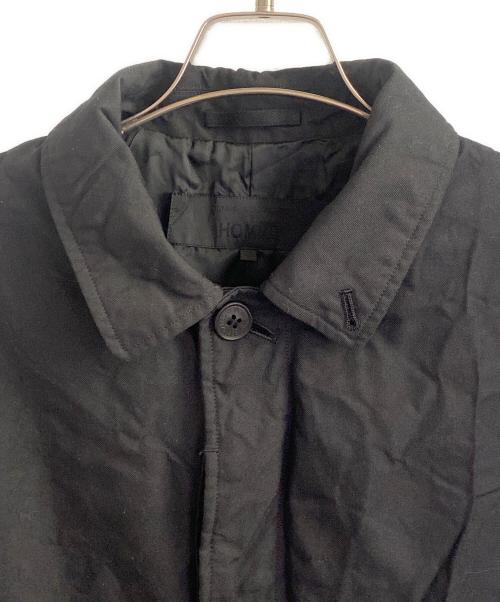 COMME des GARCONS HOMME（コムデギャルソン オム）COMME des GARCONS HOMME (コムデギャルソン オム) エステルツイル製品染めコート ブラック サイズ:XSの古着・服飾アイテム