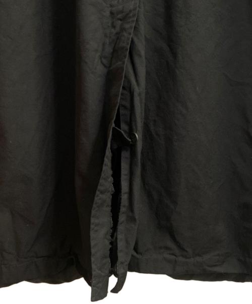 COMME des GARCONS HOMME（コムデギャルソン オム）COMME des GARCONS HOMME (コムデギャルソン オム) エステルツイル製品染めコート ブラック サイズ:XSの古着・服飾アイテム