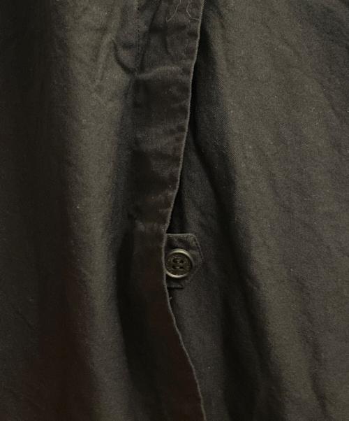 COMME des GARCONS HOMME（コムデギャルソン オム）COMME des GARCONS HOMME (コムデギャルソン オム) エステルツイル製品染めコート ブラック サイズ:XSの古着・服飾アイテム