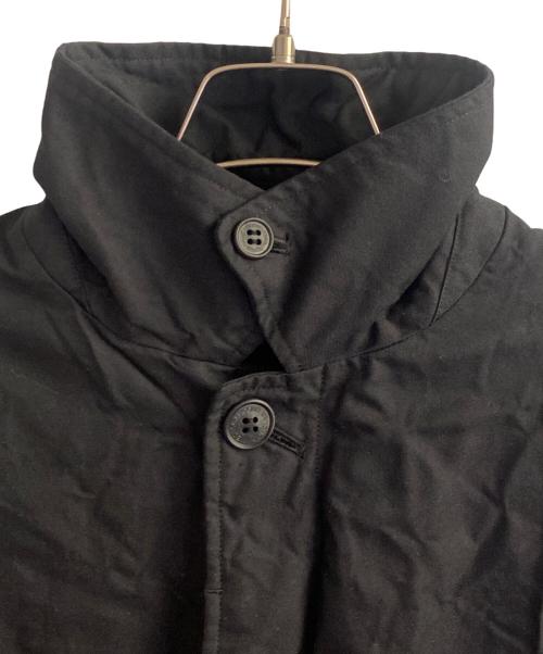 COMME des GARCONS HOMME（コムデギャルソン オム）COMME des GARCONS HOMME (コムデギャルソン オム) エステルツイル製品染めコート ブラック サイズ:XSの古着・服飾アイテム