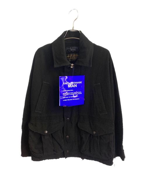 JUNYA WATANABE MAN（ジュンヤワタナベマン）JUNYA WATANABE MAN (ジュンヤワタナベマン) FILSON (フィルソン) Wネームウールアクリルツイルジャケット ブラック サイズ:XSの古着・服飾アイテム