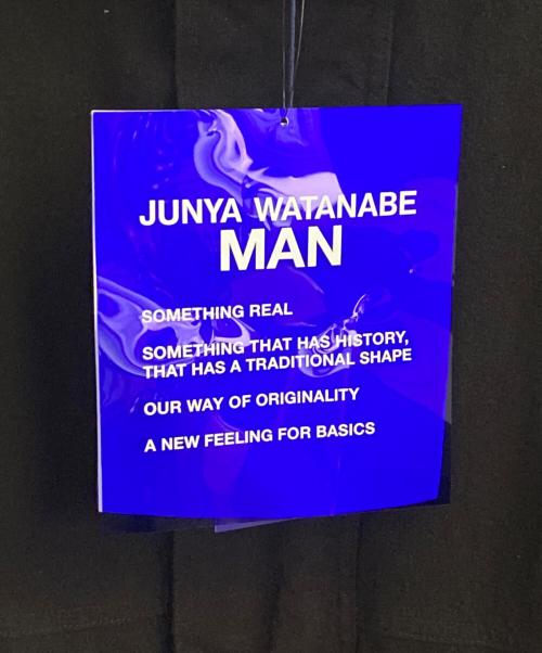 JUNYA WATANABE MAN（ジュンヤワタナベマン）JUNYA WATANABE MAN (ジュンヤワタナベマン) FILSON (フィルソン) Wネームウールアクリルツイルジャケット ブラック サイズ:XSの古着・服飾アイテム