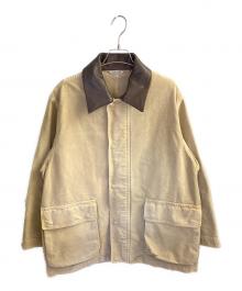 AURALEE（オーラリー）の古着「ORGANIC COTTON DUCK BLOUSON」｜ベージュ×ブラウン