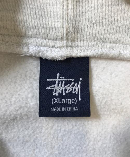 stussy（ステューシー）stussy (ステューシー) STUSSY LIVINプリントパーカー グレー サイズ:XLargeの古着・服飾アイテム