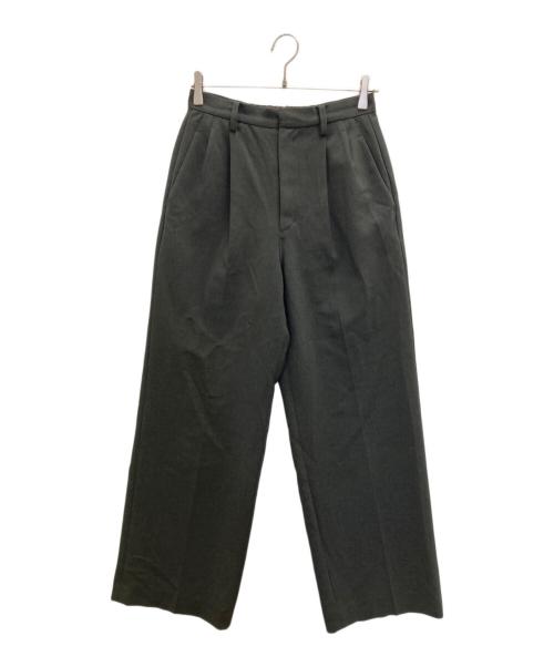 Spick and Span（スピック＆スパン）Spick and Span (スピック＆スパン) ダブルクロスツータックパンツ グレー サイズ:SIZE36の古着・服飾アイテム
