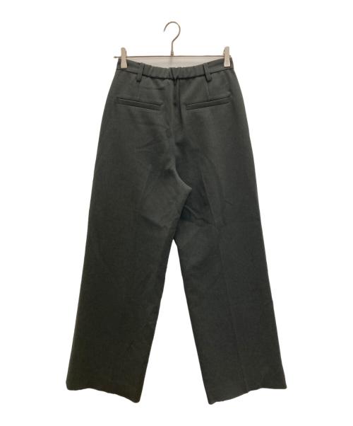 Spick and Span（スピック＆スパン）Spick and Span (スピック＆スパン) ダブルクロスツータックパンツ グレー サイズ:SIZE36の古着・服飾アイテム