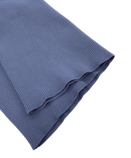 Snidel（スナイデル）Snidel (スナイデル) Sustainableプリーツフリルドッキングワンピース ブルー サイズ:Freeの古着・服飾アイテム