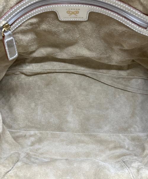 ANYA HINDMARCH（アニヤ・ハインドマーチ）ANYA HINDMARCH (アニヤ・ハインドマーチ) レザー編み込みハンドバッグ シルバーの古着・服飾アイテム