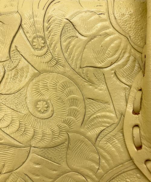 Carving Tribes（カービングトライブス）CARVING TRIBES (カービングトライブス) ハンドバッグ イエローの古着・服飾アイテム