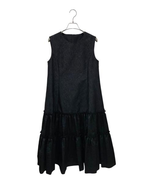 ADEAM（アディアム）ADEAM (アディアム) 25SS ロータスドレス ブラックの古着・服飾アイテム