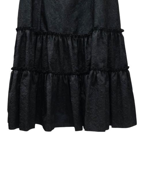 ADEAM（アディアム）ADEAM (アディアム) 25SS ロータスドレス ブラックの古着・服飾アイテム