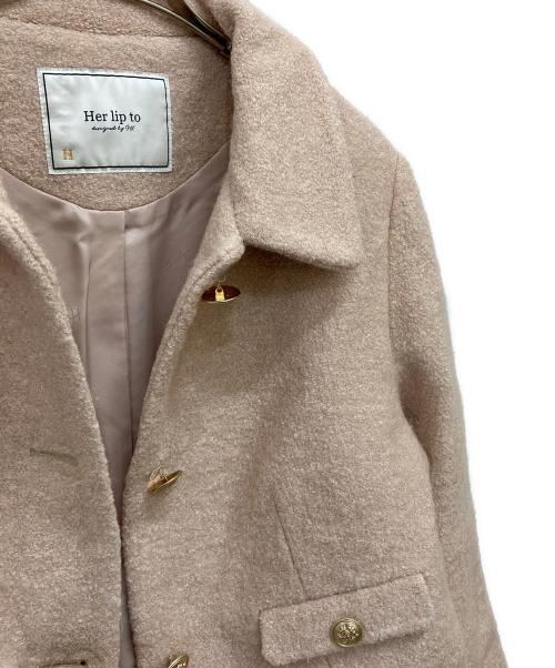 HER LIP TO（ハーリップトゥ）HER LIP TO (ハーリップトゥ) Royal Boucle Jacket ベージュ サイズ:Mの古着・服飾アイテム