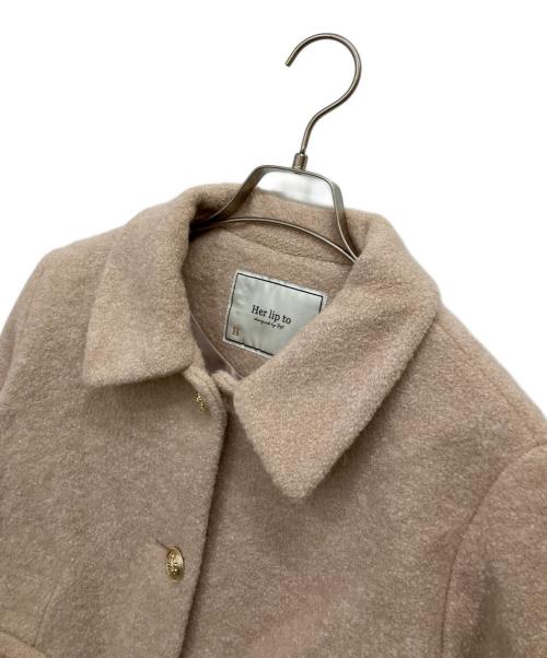 HER LIP TO（ハーリップトゥ）HER LIP TO (ハーリップトゥ) Royal Boucle Jacket ベージュ サイズ:Mの古着・服飾アイテム