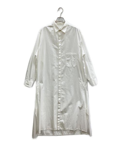 Y's（ワイズ）Y's (ワイズ) シャツワンピース ホワイト サイズ:1の古着・服飾アイテム