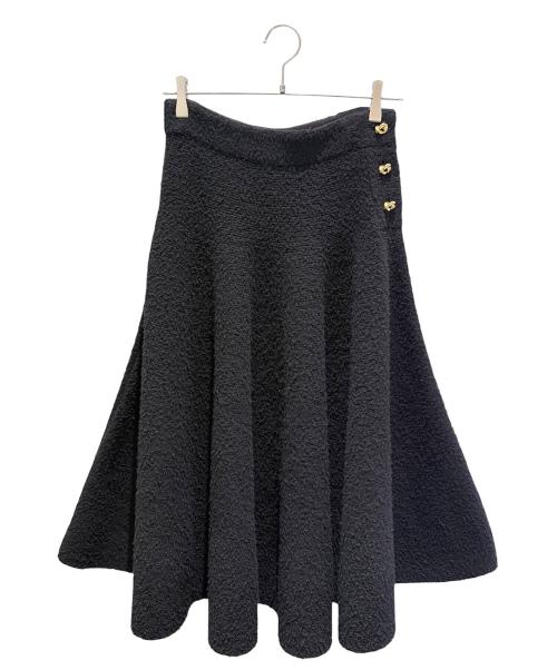BOTTEGA VENETA（ボッテガベネタ）BOTTEGA VENETA (ボッテガベネタ) ウールブークレスカート ブラック サイズ:Ｓの古着・服飾アイテム