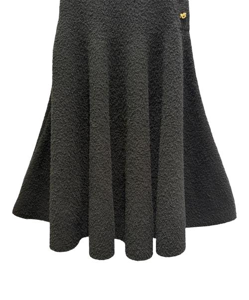 BOTTEGA VENETA（ボッテガベネタ）BOTTEGA VENETA (ボッテガベネタ) ウールブークレスカート ブラック サイズ:Ｓの古着・服飾アイテム