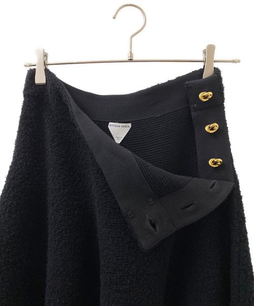 BOTTEGA VENETA（ボッテガベネタ）BOTTEGA VENETA (ボッテガベネタ) ウール ブークレ スカート ブラック サイズ:Sの古着・服飾アイテム
