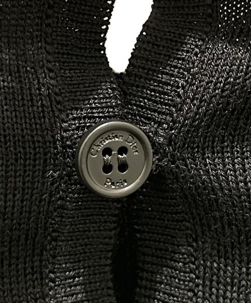 Christian Dior（クリスチャン ディオール）Christian Dior (クリスチャン ディオール) エンブロイダリーカラーニット ブラック サイズ:40の古着・服飾アイテム