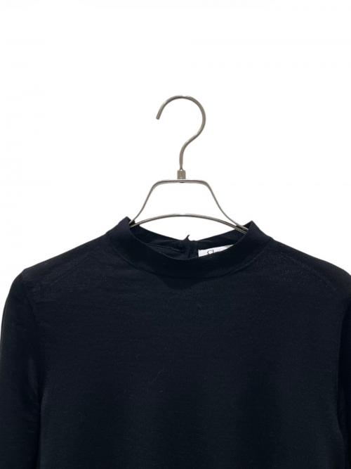 Christian Dior（クリスチャン ディオール）Christian Dior (クリスチャン ディオール) エンブロイダリーカラーニット ブラック サイズ:40の古着・服飾アイテム
