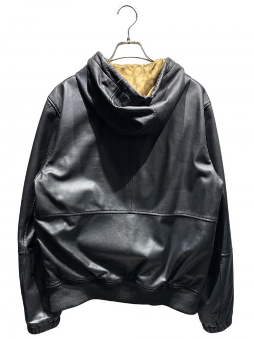 COACH（コーチ）COACH (コーチ) レザー トレーナージャケット ブラック サイズ:Mの古着・服飾アイテム