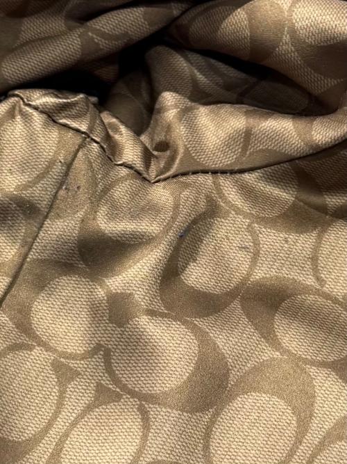 COACH（コーチ）COACH (コーチ) レザー トレーナージャケット ブラック サイズ:Mの古着・服飾アイテム