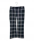 BURBERRY BLUE LABELバーバリー ブルー レーベル）の古着「チェックパンツ」｜ブラック