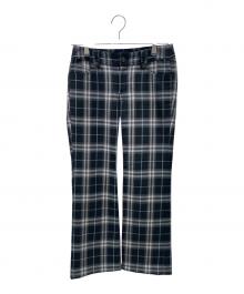 BURBERRY BLUE LABEL（バーバリー ブルー レーベル）の古着「チェックパンツ」｜ブラック