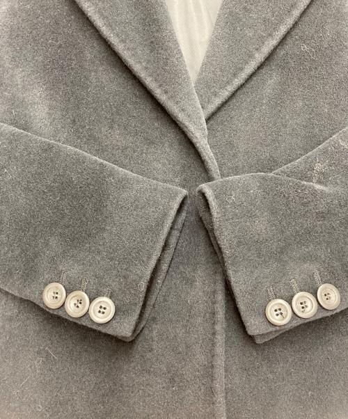 MaxMara（マックスマーラ）MaxMara (マックスマーラ) カシミヤアンゴラ混コート ブラック サイズ:38の古着・服飾アイテム