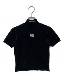 ALEXANDER WANG（アレキサンダー・ワン）の古着「ショートスリーブハイネックニット」｜ブラック