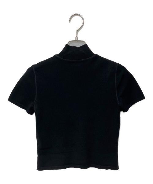 ALEXANDER WANG（アレキサンダー・ワン）ALEXANDER WANG (アレキサンダー・ワン) ショートスリーブハイネックニット ブラック サイズ:XSの古着・服飾アイテム