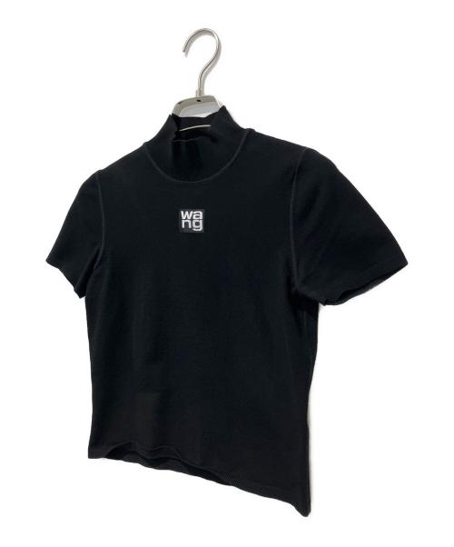 ALEXANDER WANG（アレキサンダー・ワン）ALEXANDER WANG (アレキサンダー・ワン) ショートスリーブハイネックニット ブラック サイズ:XSの古着・服飾アイテム