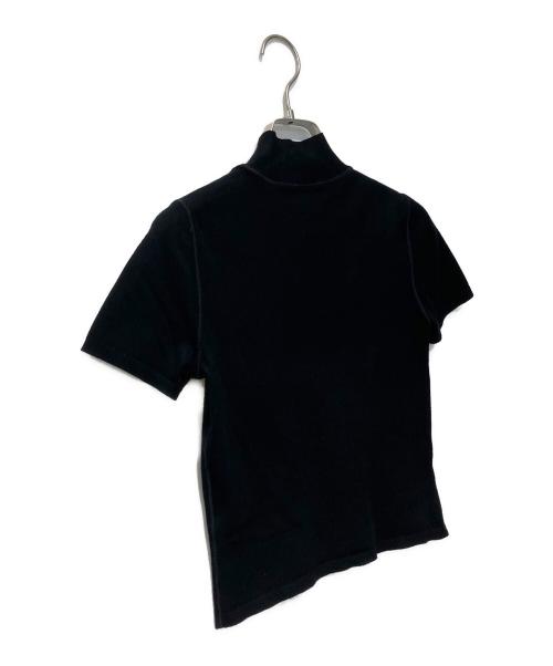 ALEXANDER WANG（アレキサンダー・ワン）ALEXANDER WANG (アレキサンダー・ワン) ショートスリーブハイネックニット ブラック サイズ:XSの古着・服飾アイテム