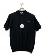 JOHN SMEDLEY×HYPEGOLFジョンスメドレー×ハイプゴルフ）の古着「ニットポロシャツ」｜ブラック