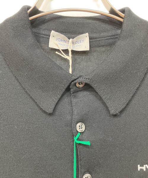 JOHN SMEDLEY（ジョンスメドレー）JOHN SMEDLEY (ジョンスメドレー) HYPEGOLF (ハイプゴルフ) ニットポロシャツ ブラック サイズ:SIZE L 未使用品の古着・服飾アイテム