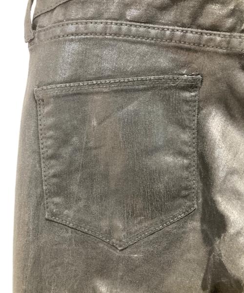 FUGA（フーガ）FUGA (フーガ) 裾ジップコーティングデニムパンツ ブラック サイズ:46の古着・服飾アイテム