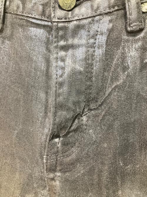 FUGA（フーガ）FUGA (フーガ) 裾ジップコーティングデニムパンツ ブラック サイズ:46の古着・服飾アイテム