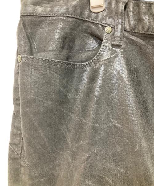 FUGA（フーガ）FUGA (フーガ) 裾ジップコーティングデニムパンツ ブラック サイズ:46の古着・服飾アイテム