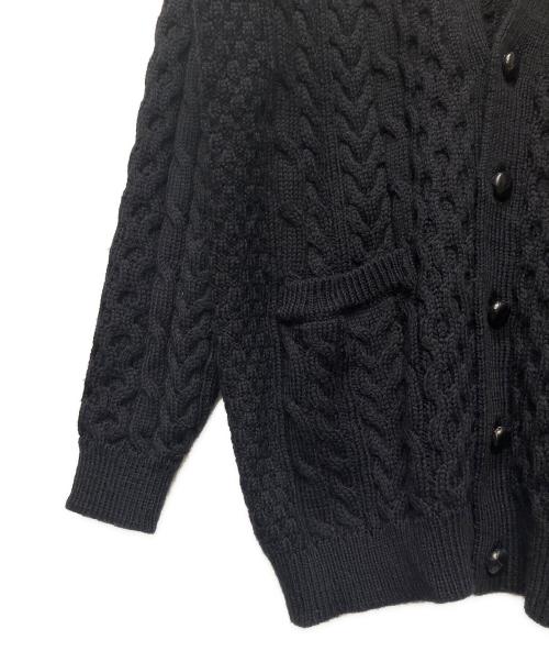 Maison Margiela（メゾンマルジェラ）Maison Margiela (メゾンマルジェラ) アイリッシュフィッシャーマン ケーブルニットカーディガン ネイビー サイズ:Lの古着・服飾アイテム