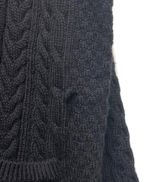 Maison Margiela（メゾンマルジェラ）Maison Margiela (メゾンマルジェラ) アイリッシュフィッシャーマン ケーブルニットカーディガン ネイビー サイズ:Lの古着・服飾アイテム