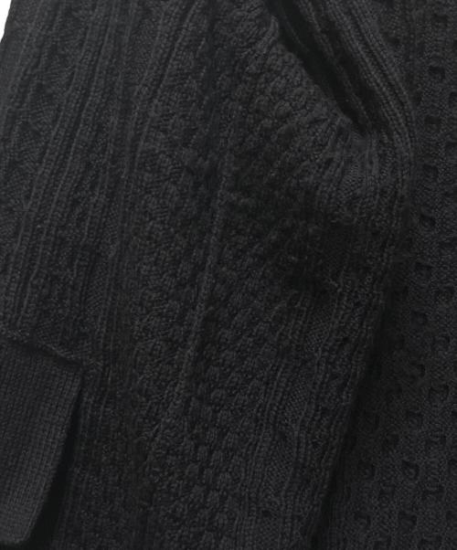 Maison Margiela（メゾンマルジェラ）Maison Margiela (メゾンマルジェラ) アイリッシュフィッシャーマン ケーブルニットカーディガン ネイビー サイズ:Lの古着・服飾アイテム