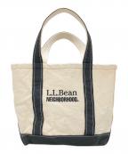 L.L.Bean×NEIGHBORHOODエルエルビーン×ネイバーフッド）の古着「ミニトートバッグ」｜アイボリー×ブラック