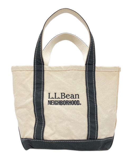 L.L.Bean（エルエルビーン）L.L.Bean (エルエルビーン) NEIGHBORHOOD (ネイバーフッド) ミニトートバッグ アイボリー×ブラックの古着・服飾アイテム