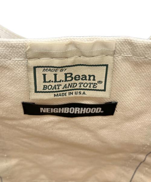 L.L.Bean（エルエルビーン）L.L.Bean (エルエルビーン) NEIGHBORHOOD (ネイバーフッド) ミニトートバッグ アイボリー×ブラックの古着・服飾アイテム